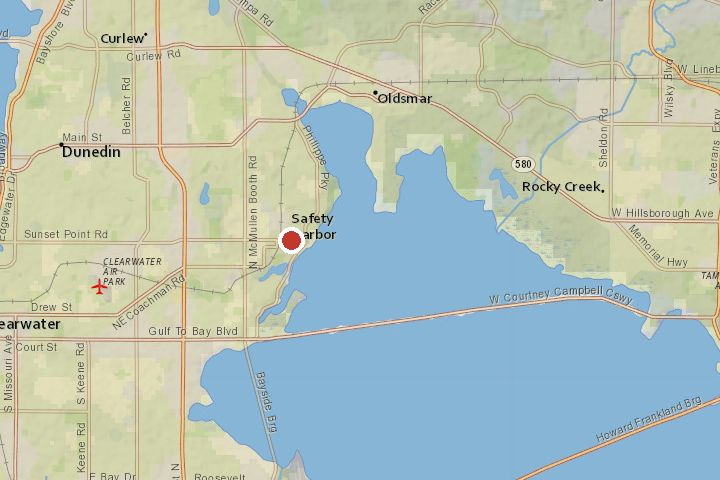 The Melted State — map of Safety Harbor, FL
